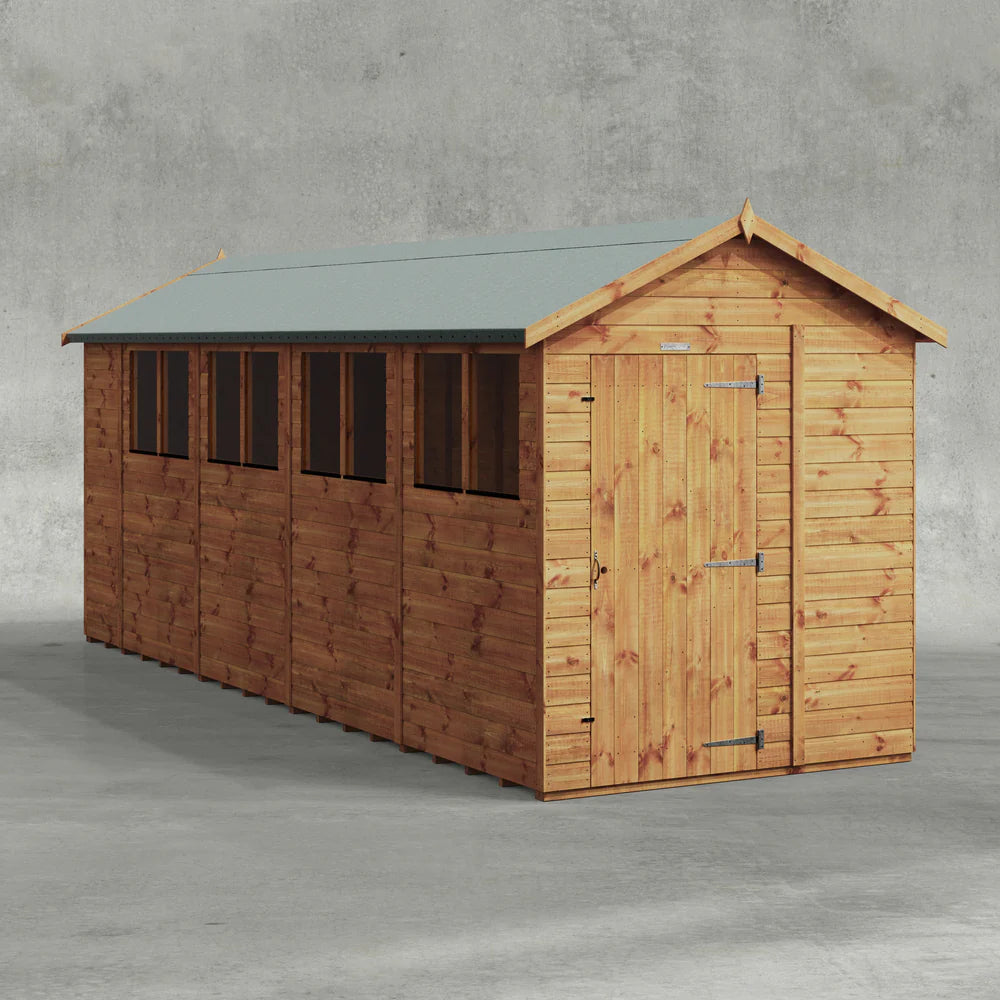Power Shiplap Apex Shed