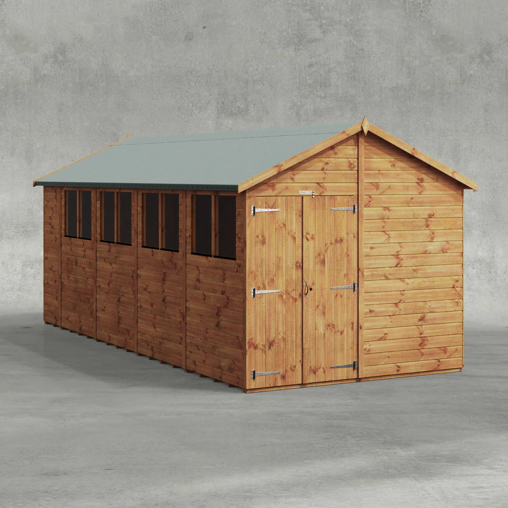 Power Shiplap Apex Shed