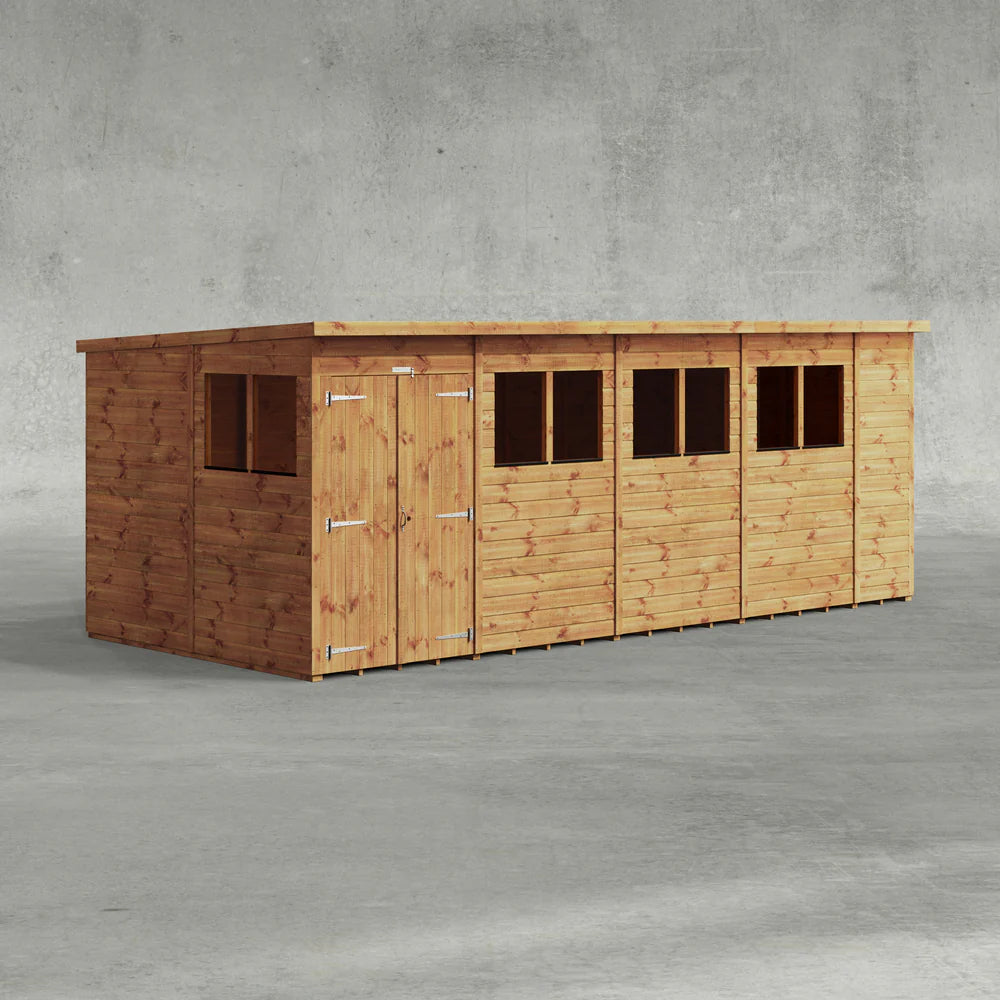 Power Shiplap Pent Sheds