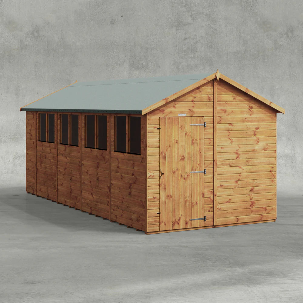 Power Shiplap Apex Shed