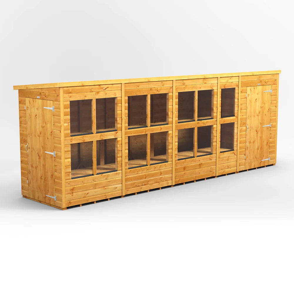 Power Pent Potting Shed Combi (includes Side Store)