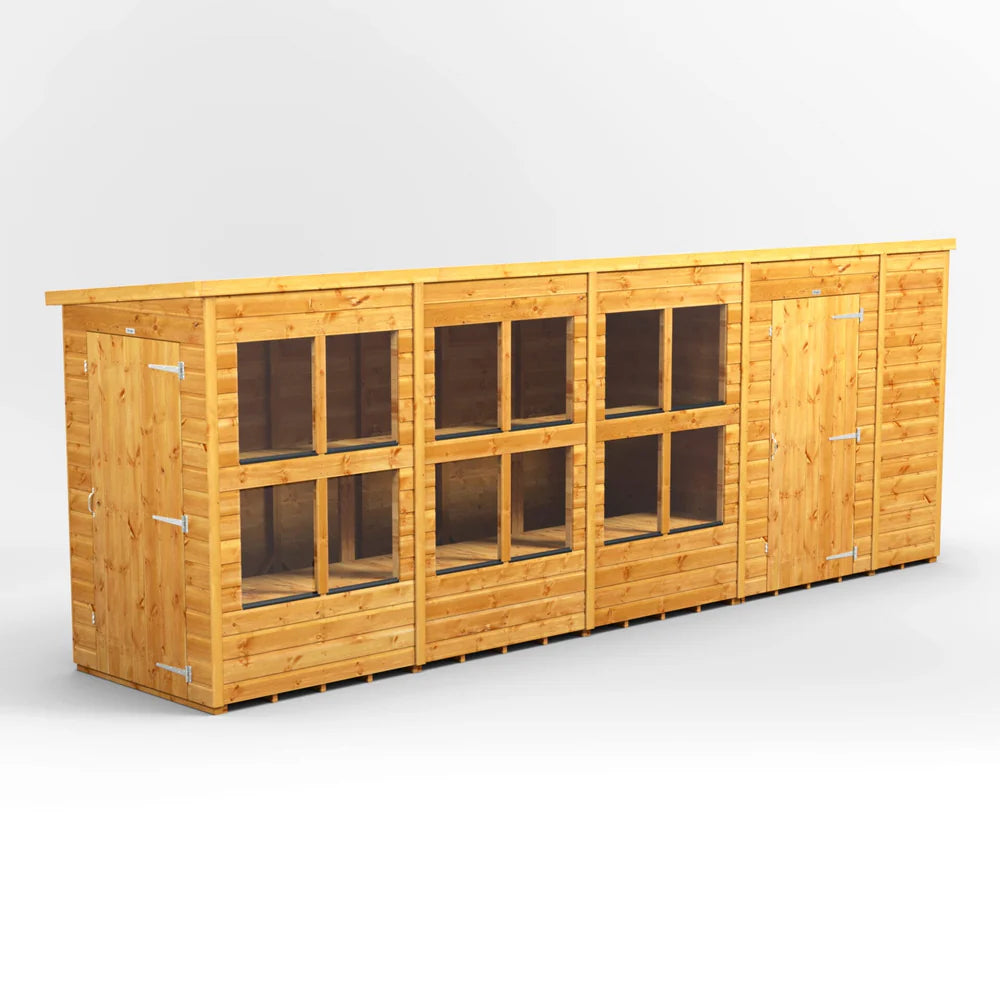 Power Pent Potting Shed Combi (includes Side Store)