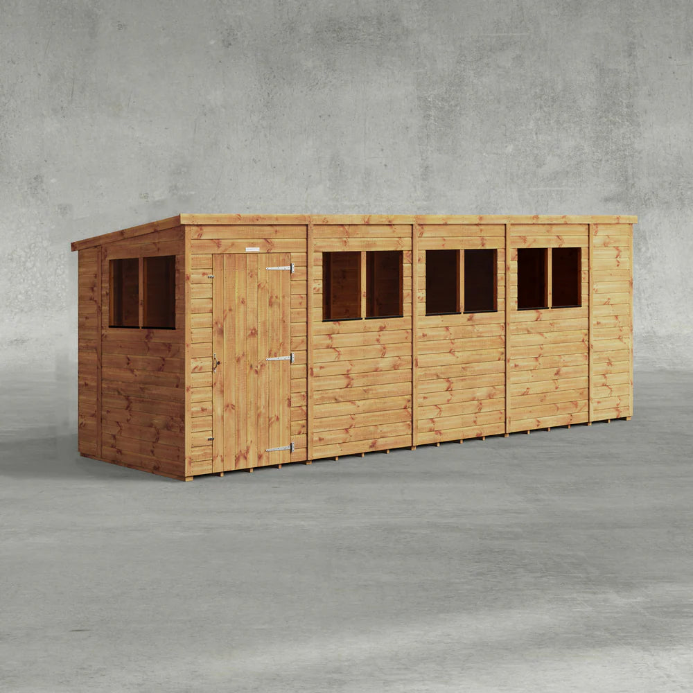 Power Shiplap Pent Sheds
