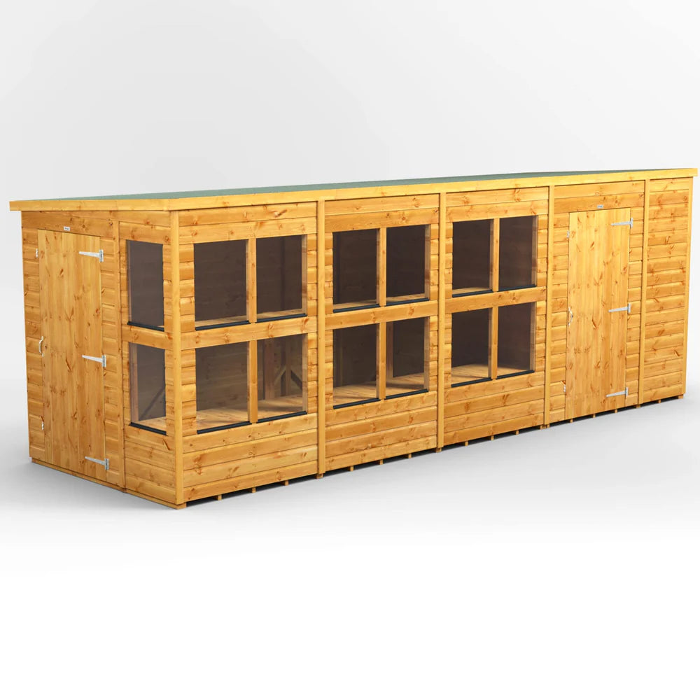 Power Pent Potting Shed Combi (includes Side Store)
