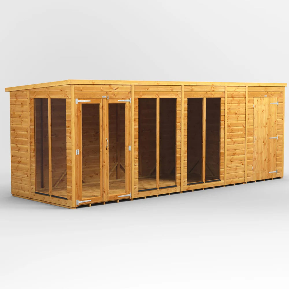 Power Pent Summerhouse Combi (includes Side Store)