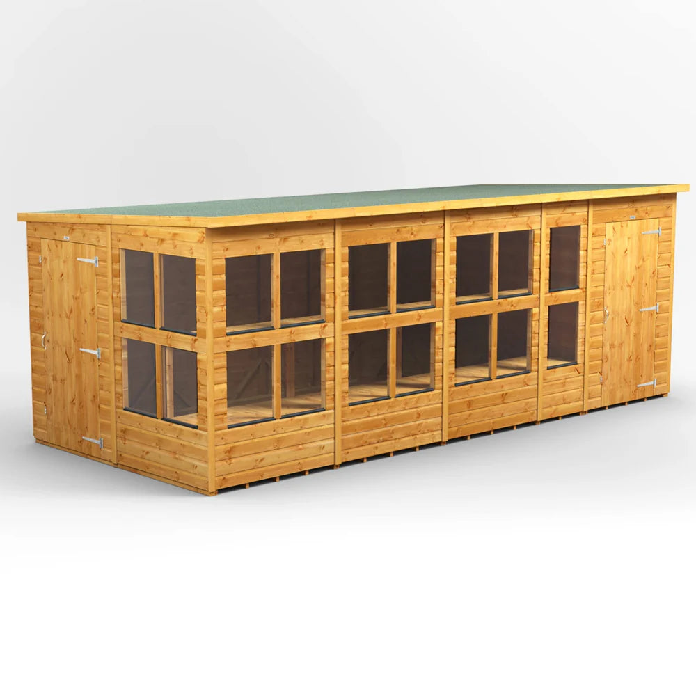 Power Pent Potting Shed Combi (includes Side Store)