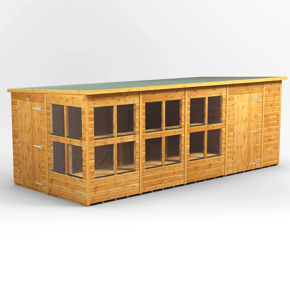 Power Pent Potting Shed Combi (includes Side Store)