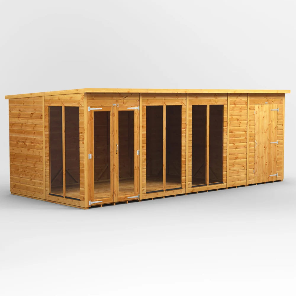 Power Pent Summerhouse Combi (includes Side Store)