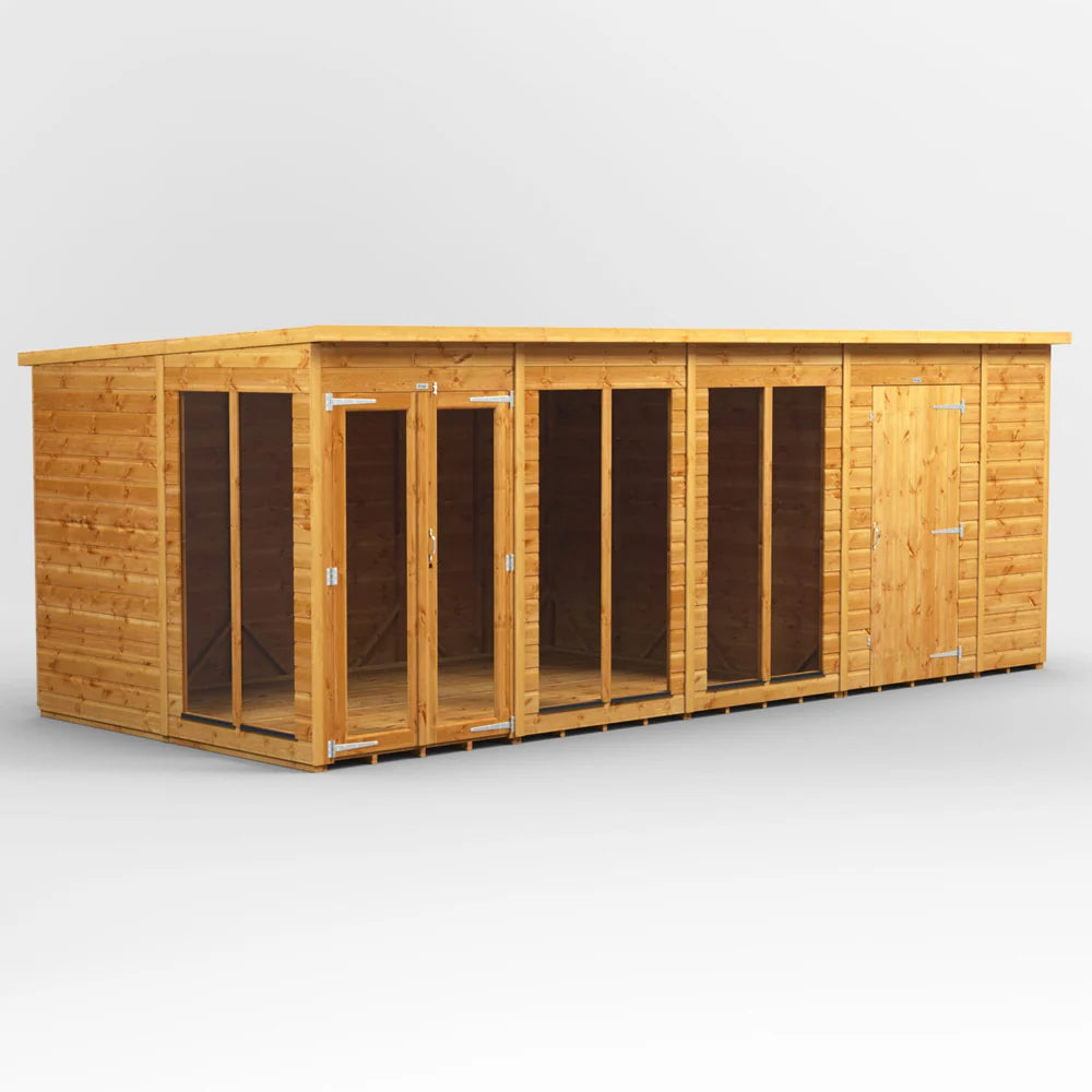 Power Pent Summerhouse Combi (includes Side Store)