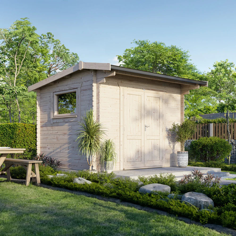 Power Apex Workshop Log Cabin - 28mm