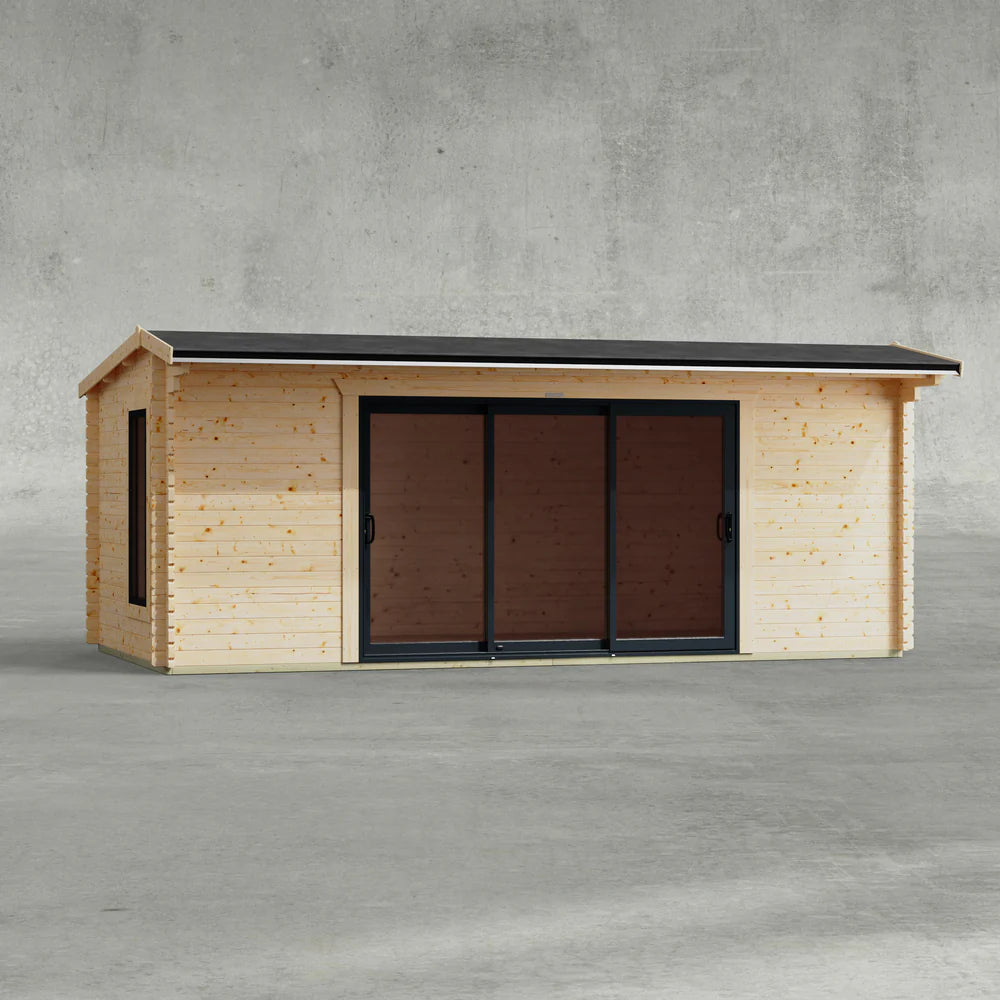 Apex Aluminium Log Cabin - 44mm