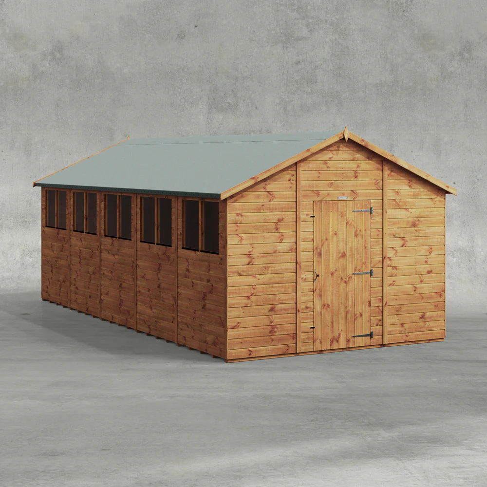 Power Shiplap Apex Shed