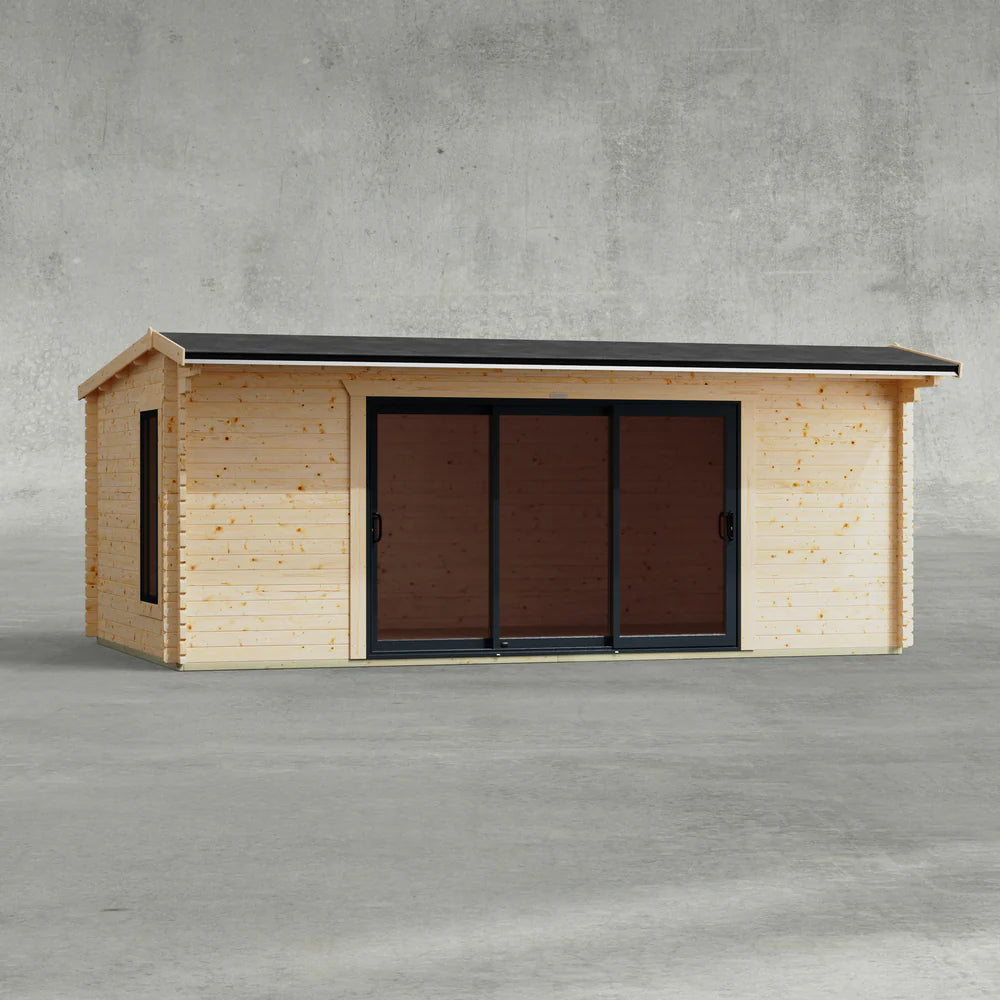 Apex Aluminium Log Cabin - 44mm