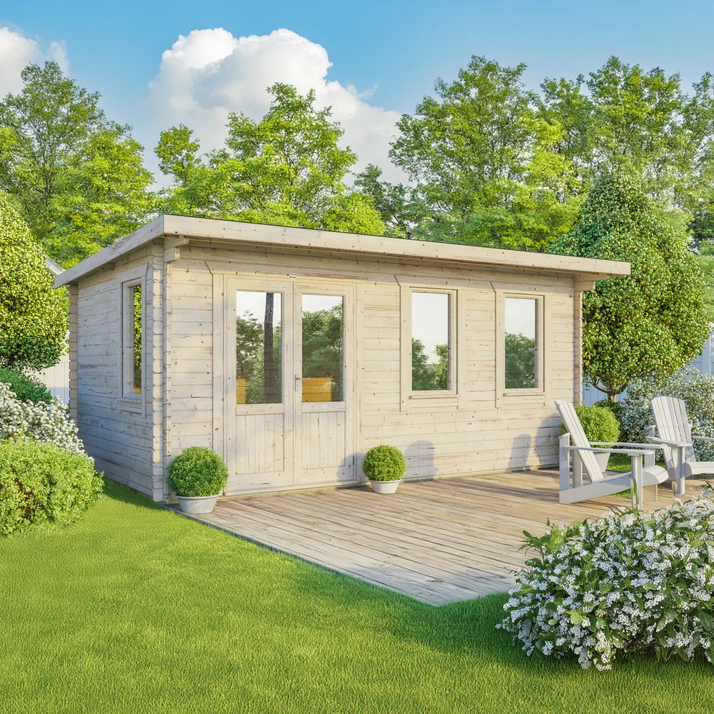 Power Pent Classic Log Cabin - 44mm