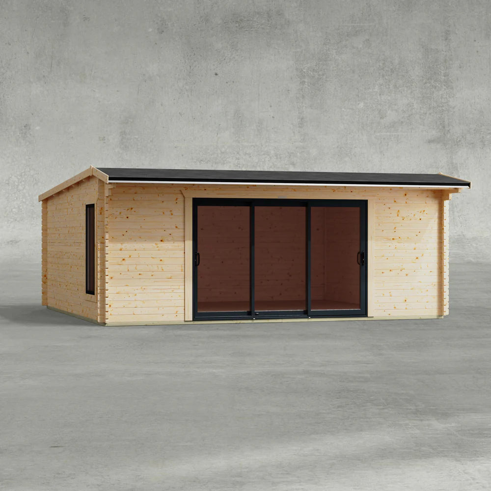 Apex Aluminium Log Cabin - 44mm