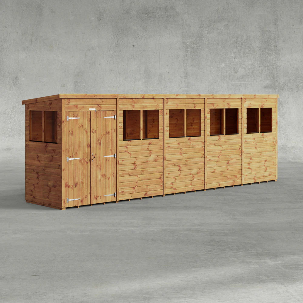 Power Shiplap Pent Sheds