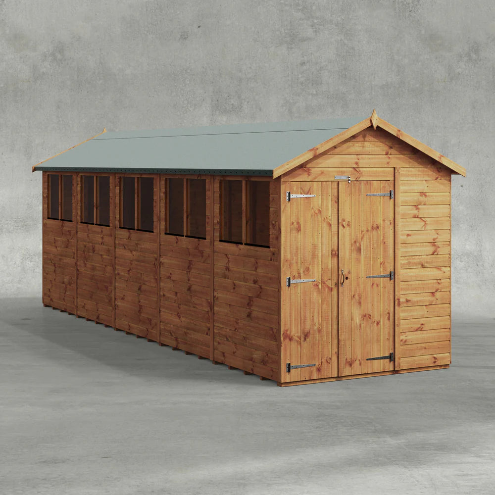 Power Shiplap Apex Shed