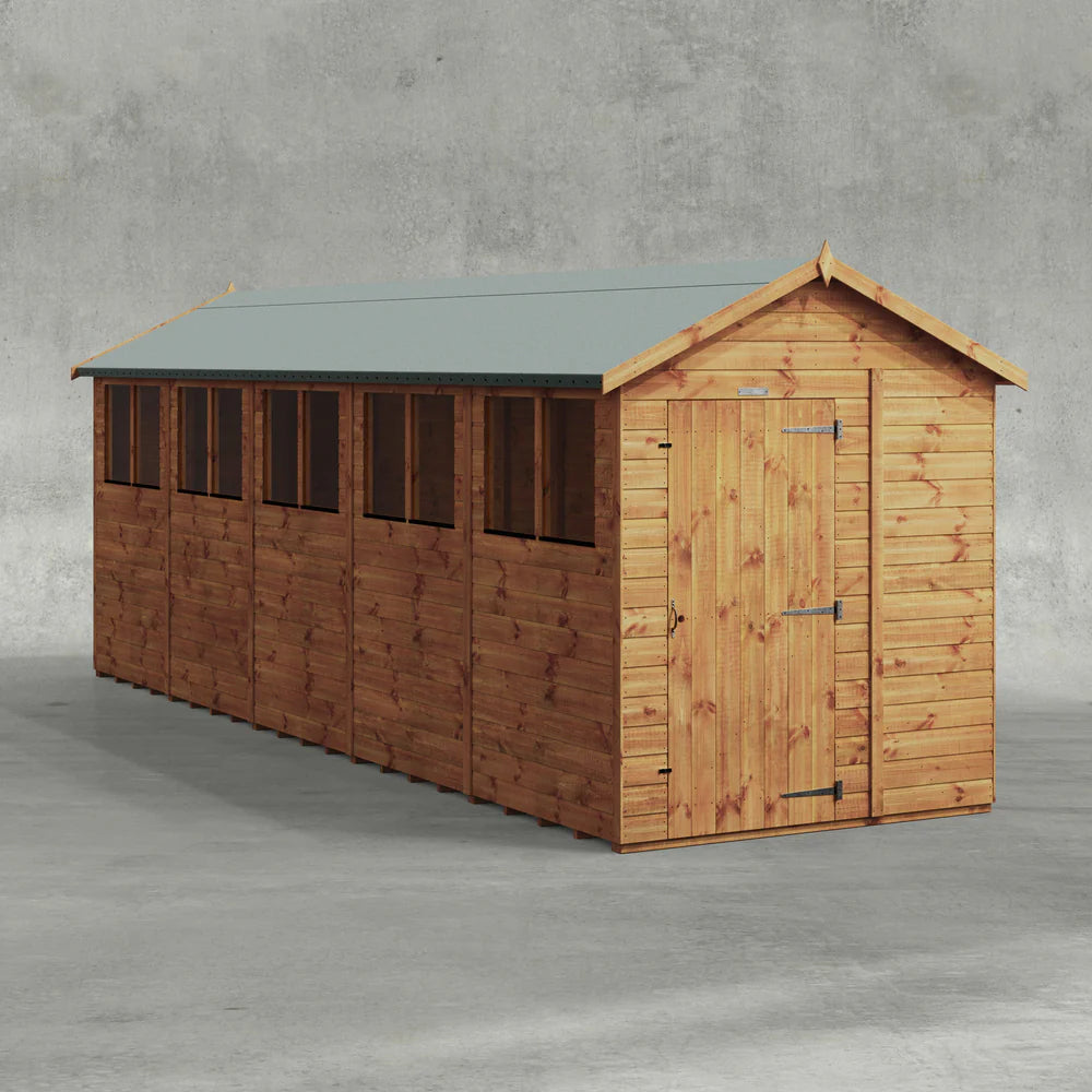 Power Shiplap Apex Shed
