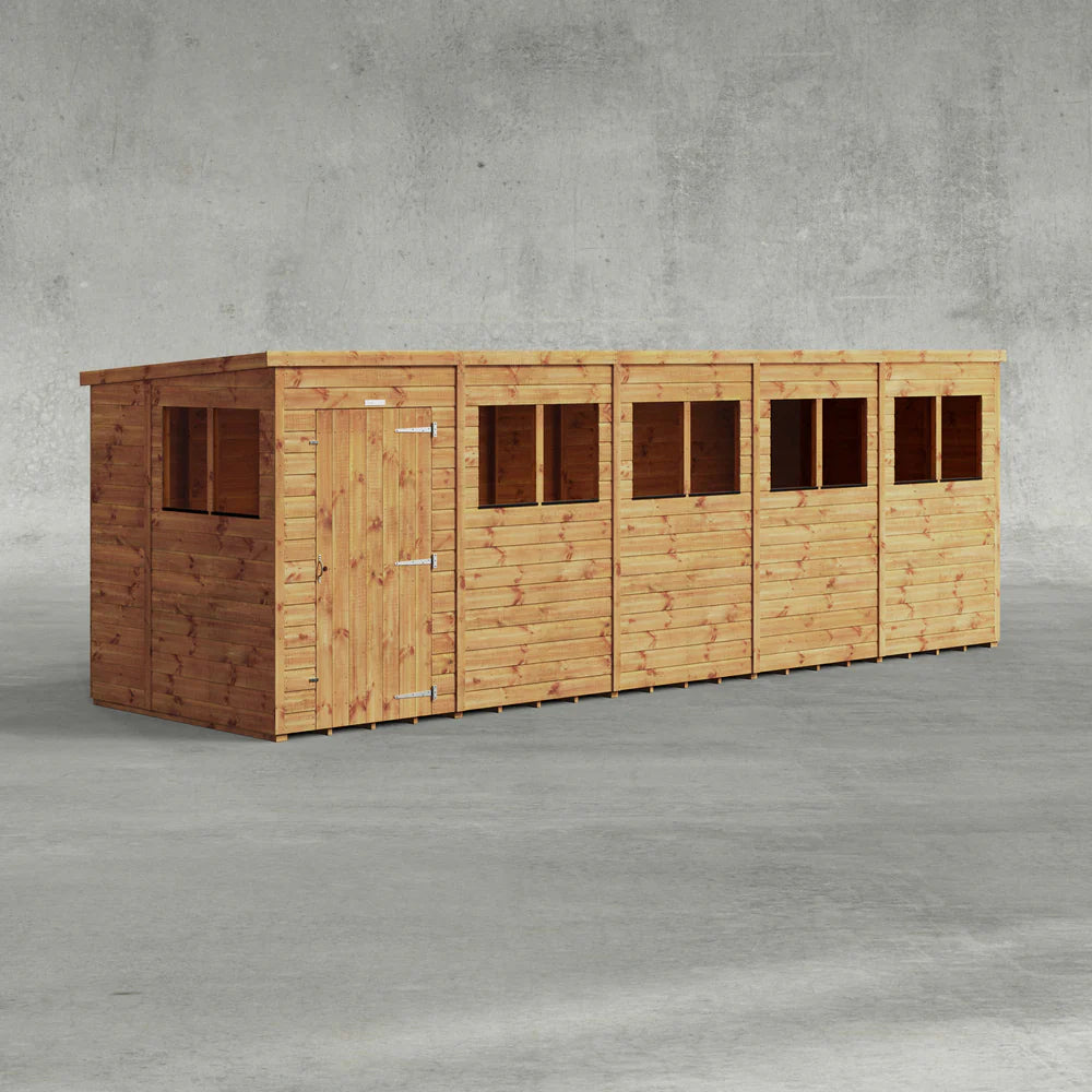 Power Shiplap Pent Sheds