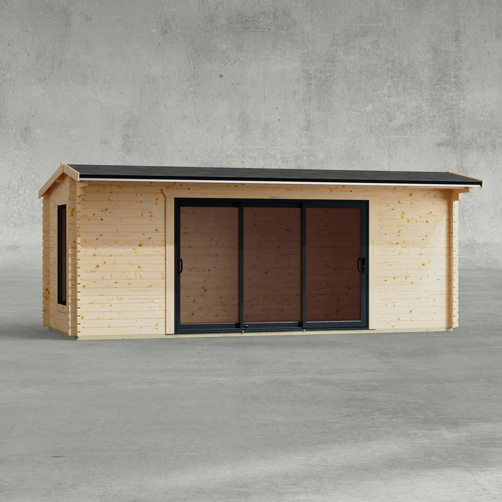 Apex Aluminium Log Cabin - 44mm