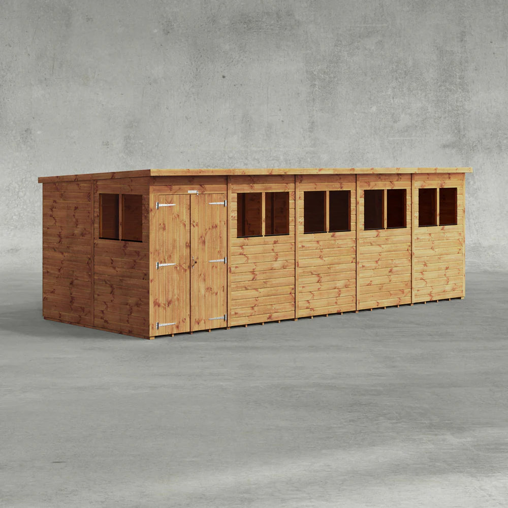 Power Shiplap Pent Sheds