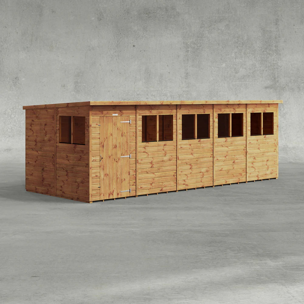 Power Shiplap Pent Sheds