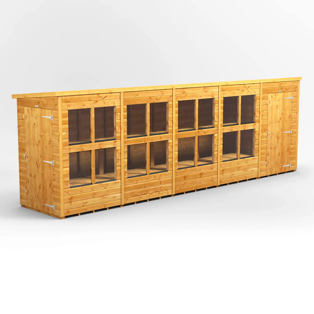 Power Pent Potting Shed Combi (includes Side Store)