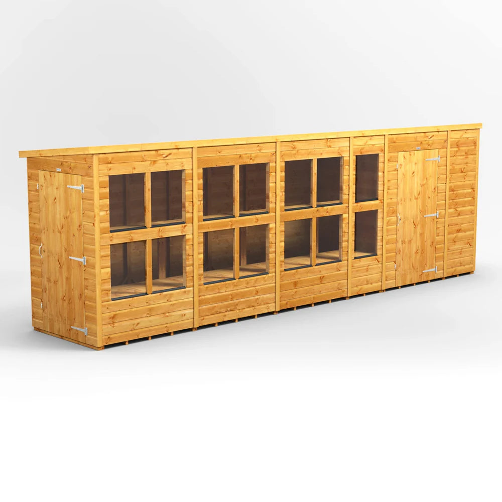 Power Pent Potting Shed Combi (includes Side Store)