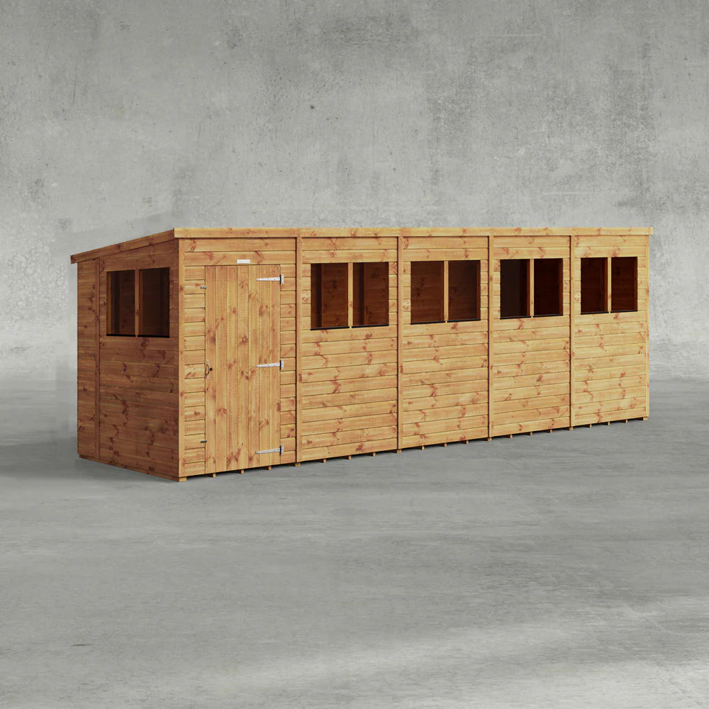 Power Shiplap Pent Sheds