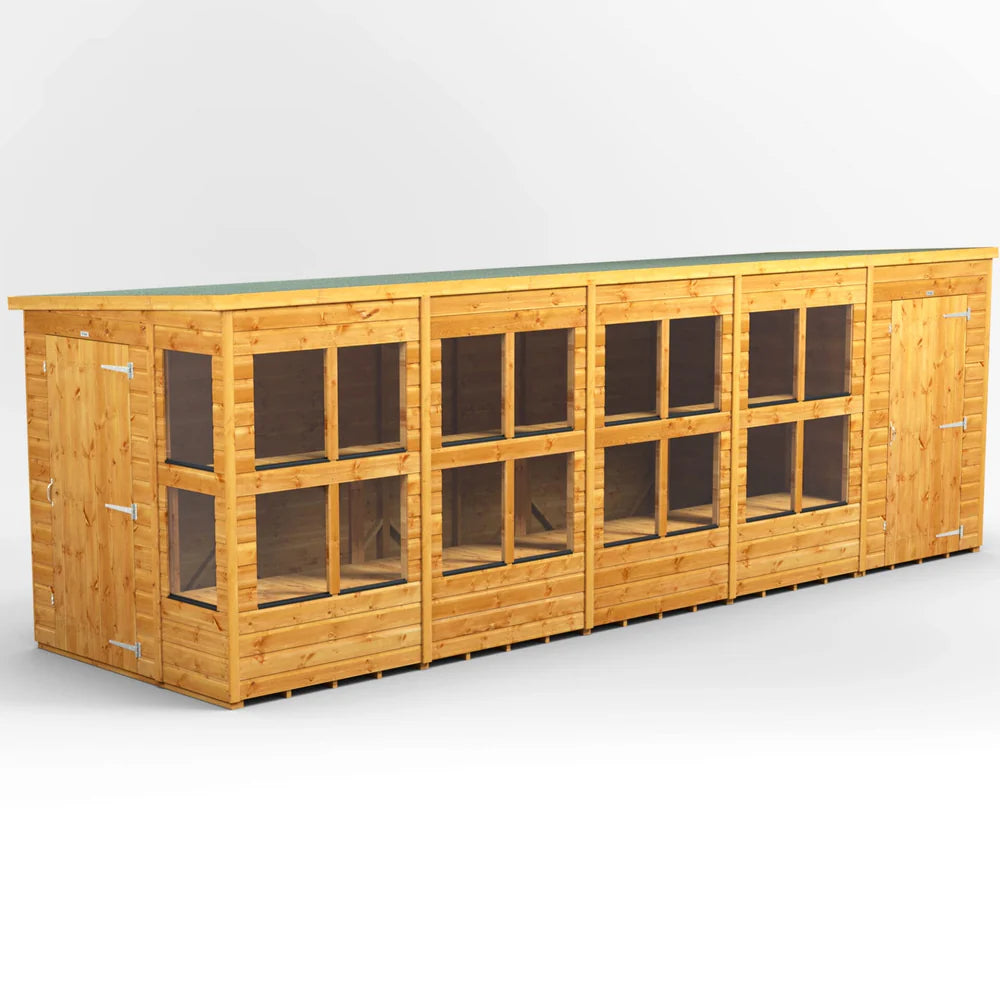 Power Pent Potting Shed Combi (includes Side Store)