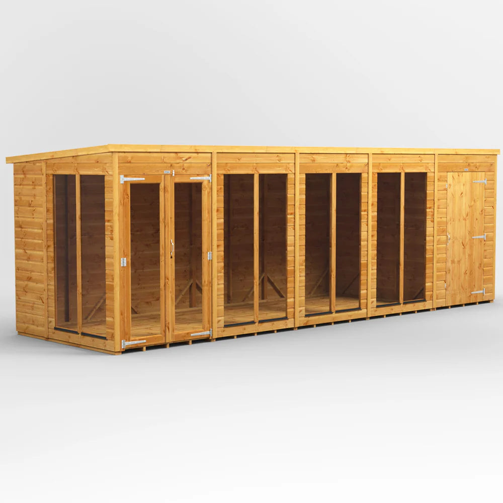 Power Pent Summerhouse Combi (includes Side Store)