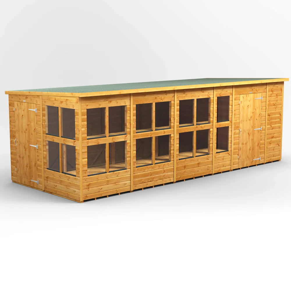 Power Pent Potting Shed Combi (includes Side Store)