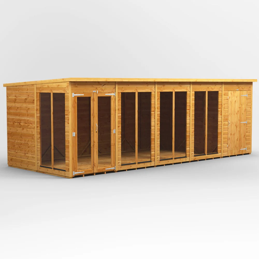 Power Pent Summerhouse Combi (includes Side Store)