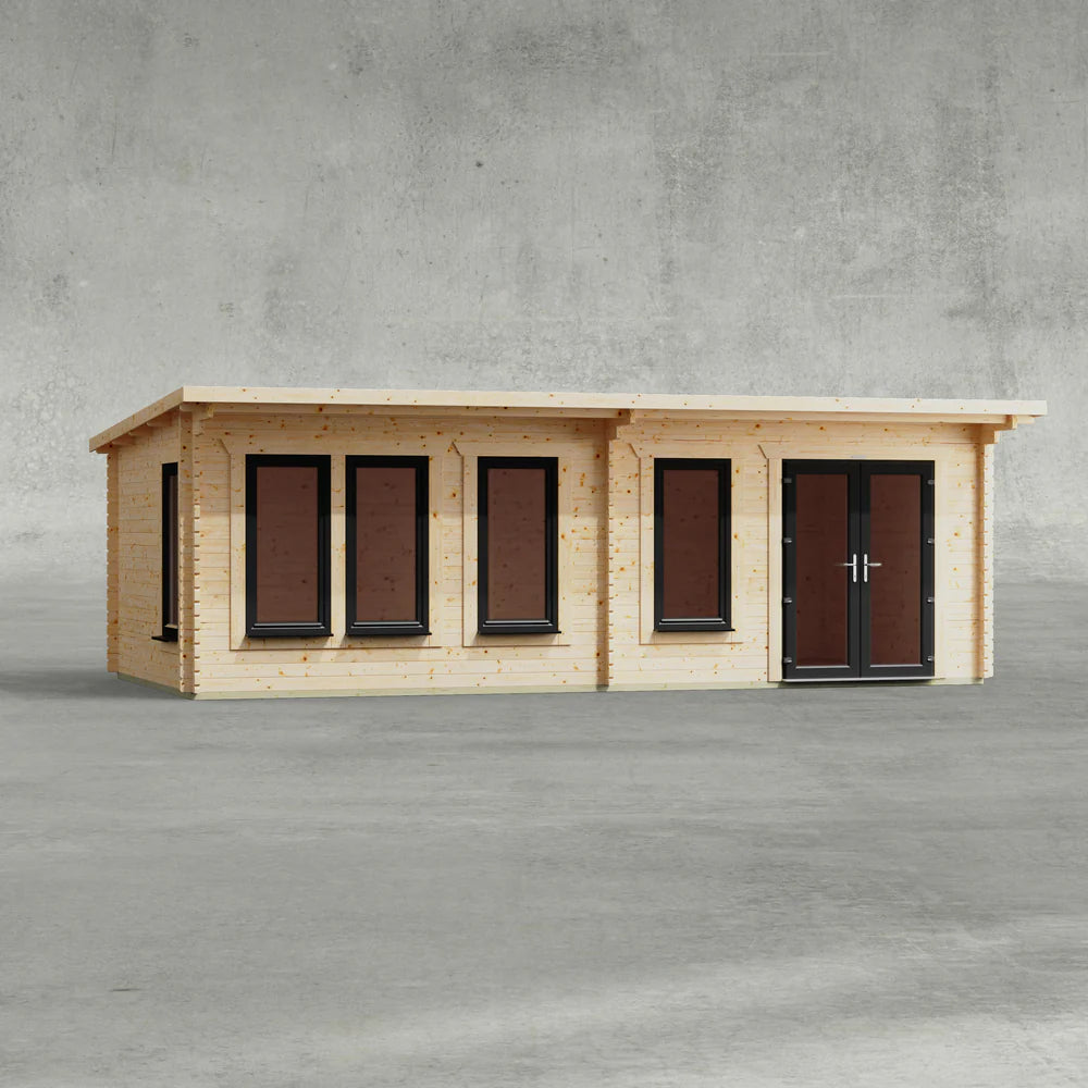 Pent Manor Log Cabin - 44mm