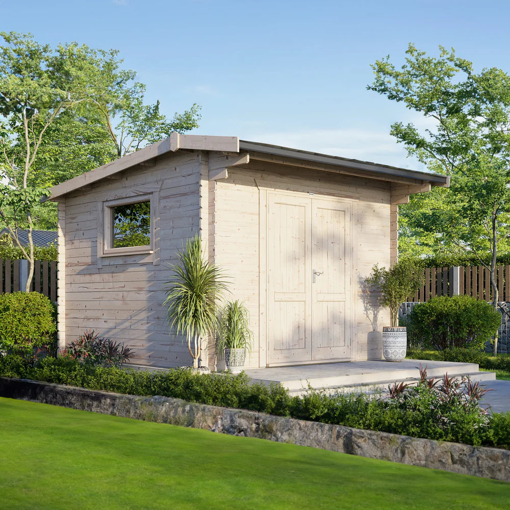 Power Apex Workshop Log Cabin - 28mm