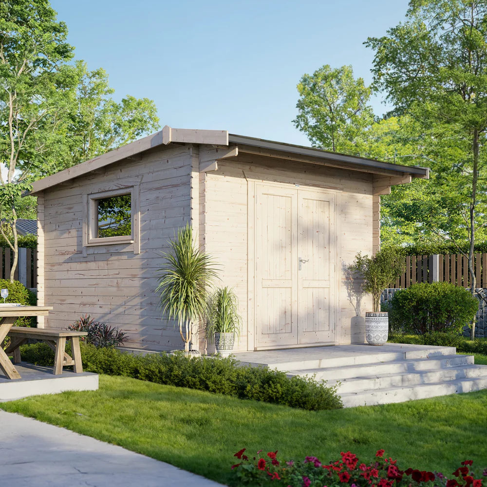 Power Apex Workshop Log Cabin - 28mm