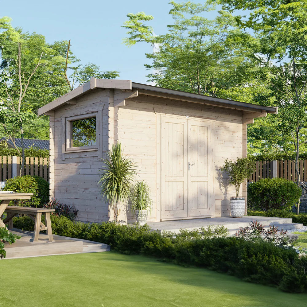 Power Apex Workshop Log Cabin - 28mm