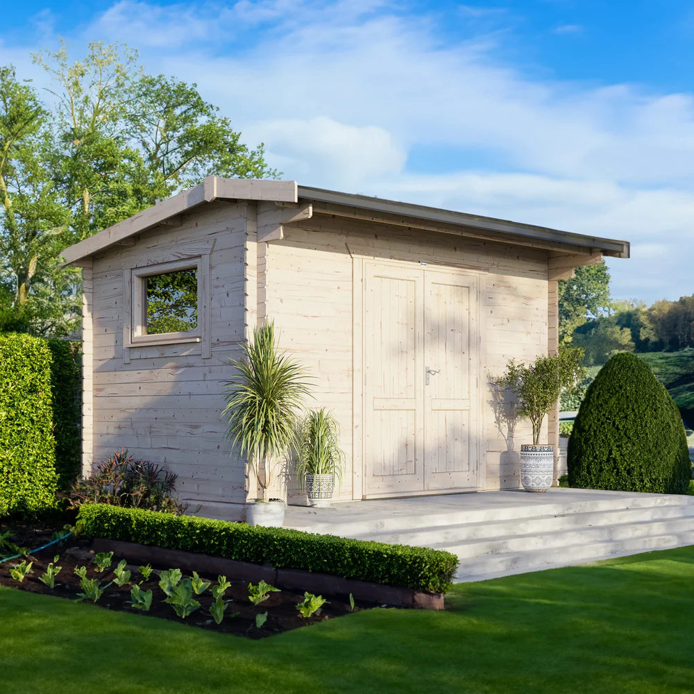 Power Apex Workshop Log Cabin - 28mm