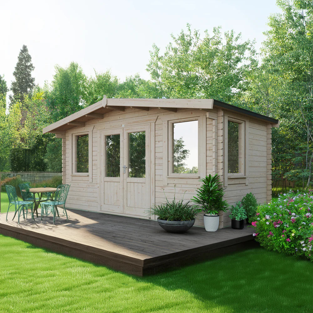 Power Chalet Classic Log Cabin - 44mm