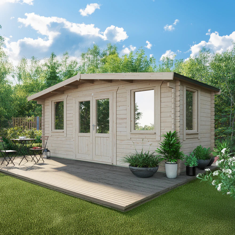 Power Chalet Classic Log Cabin - 44mm