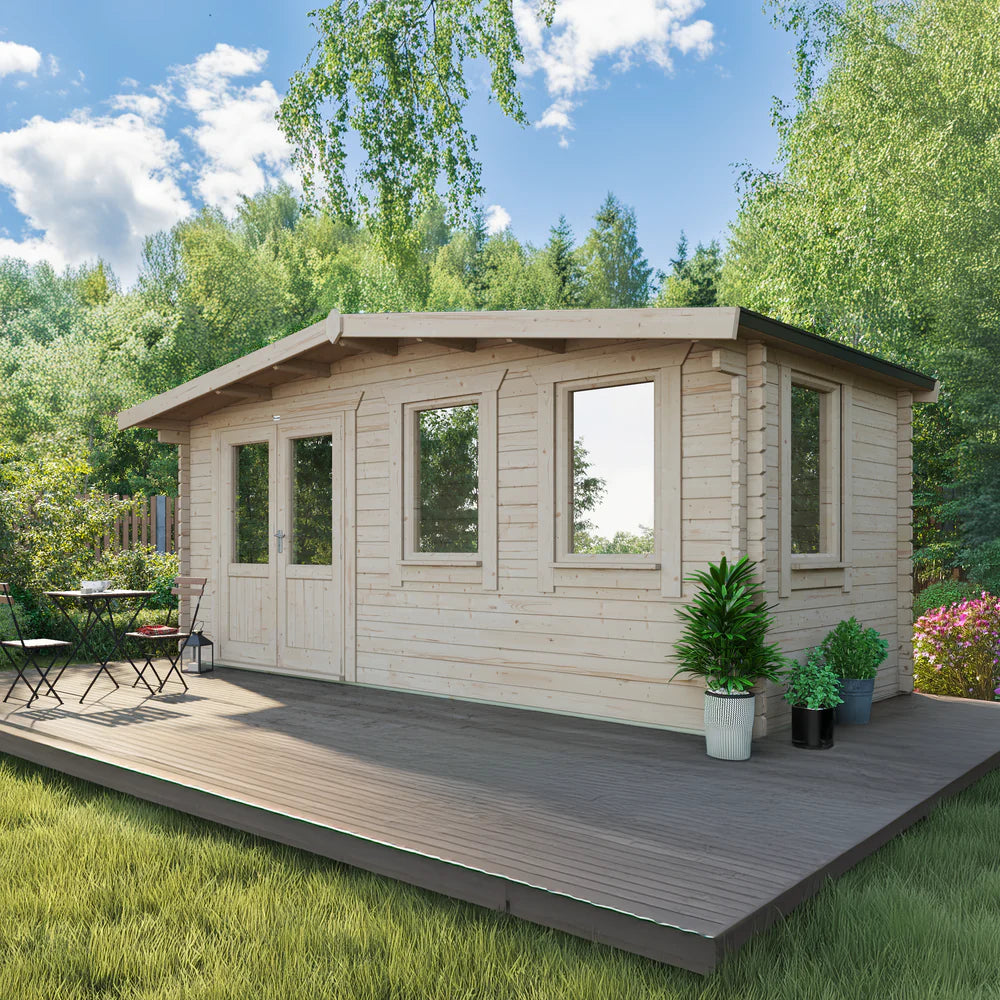 Power Chalet Classic Log Cabin - 44mm