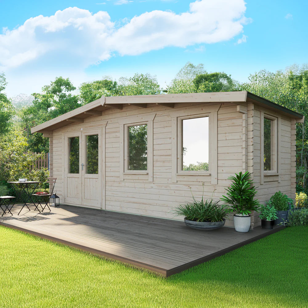 Power Chalet Classic Log Cabin - 44mm