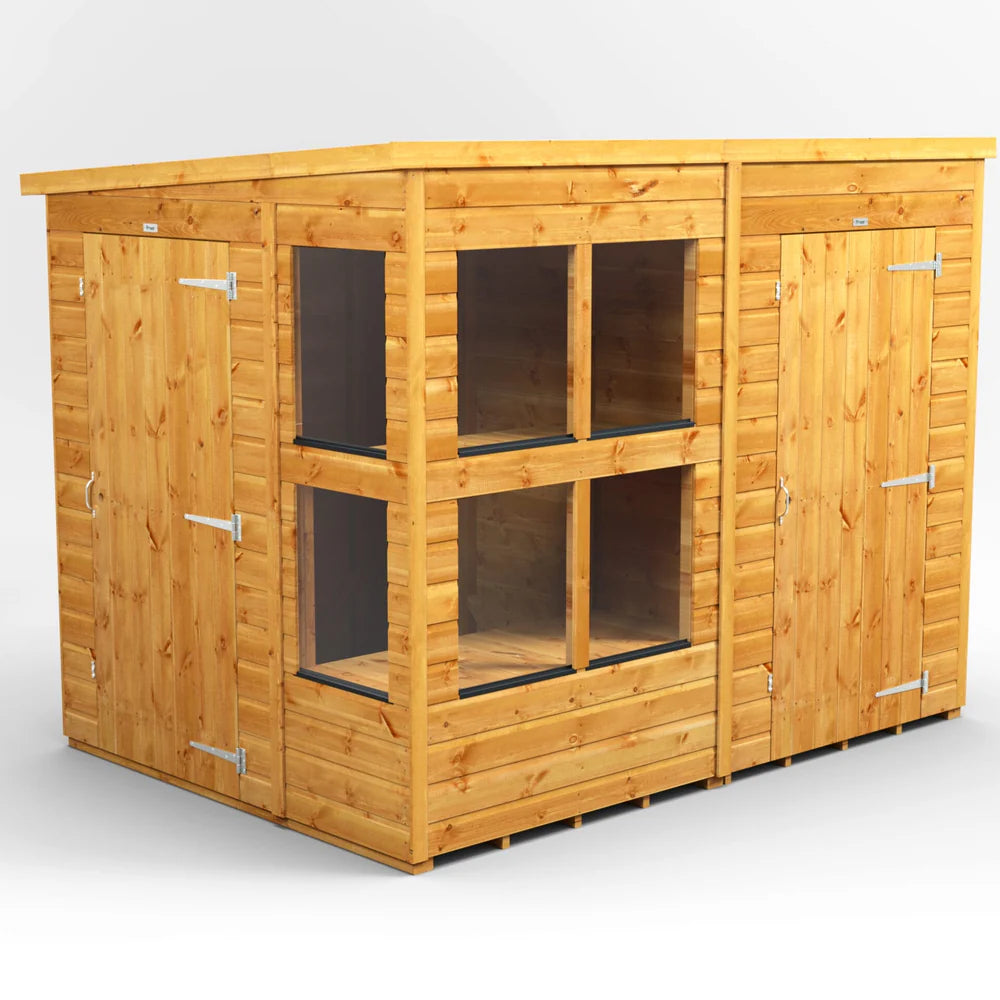 Power Pent Potting Shed Combi (includes Side Store)