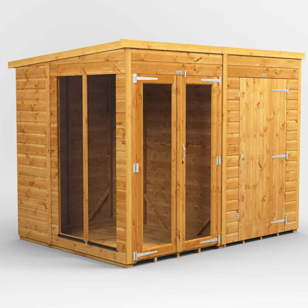 Power Pent Summerhouse Combi (includes Side Store)