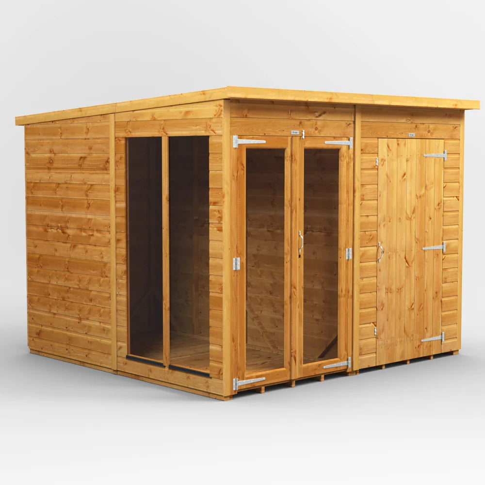 Power Pent Summerhouse Combi (includes Side Store)