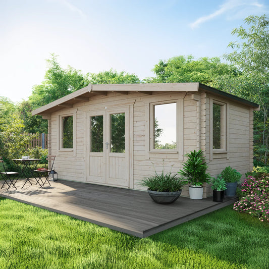 Power Chalet Classic Log Cabin - 44mm