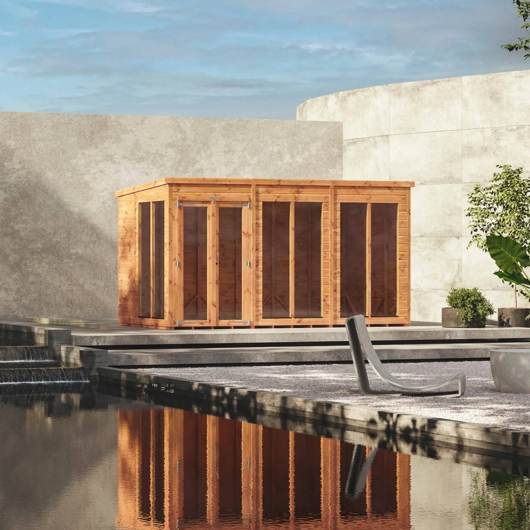 Power Pent Summerhouse Shed