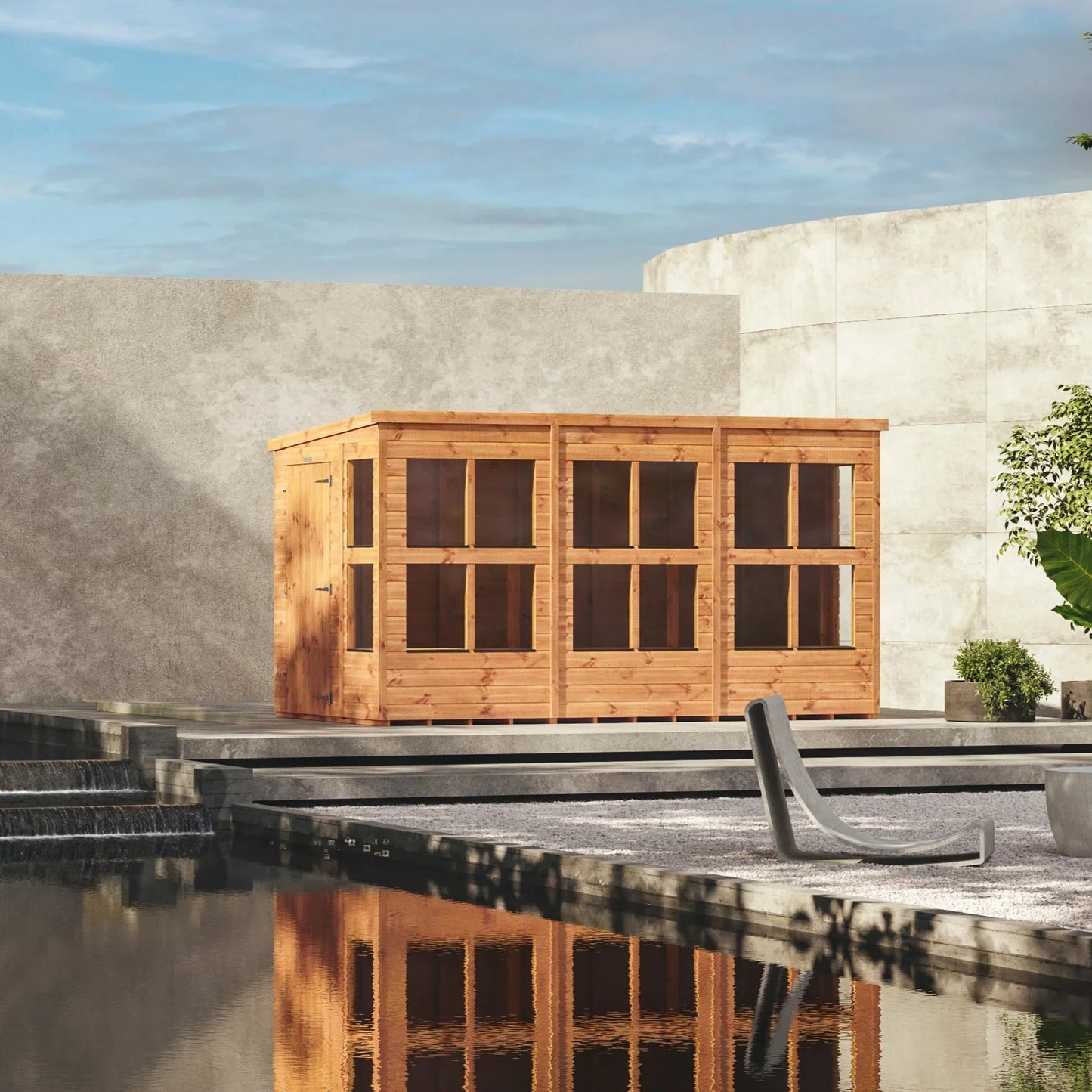 Power Pent Potting Shed