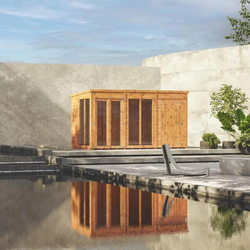 Power Pent Summerhouse Combi (includes Side Store)